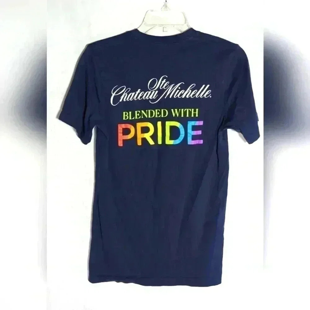 Chateau Ste Michelle Pride LGBTQ tshirt XS blue